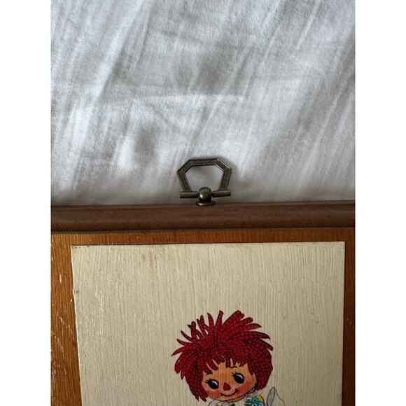 1977 Raggedy Ann & Andy Wooden Wall Plaques Bobbs-Merrill Set Americana Classic - Picture 5 of 13
